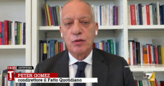 Copertina di Gomez a La7: “In Italia le inchieste sui potenti non vengono più fatte, il clima nella magistratura è molto cambiato rispetto a 30 anni fa”