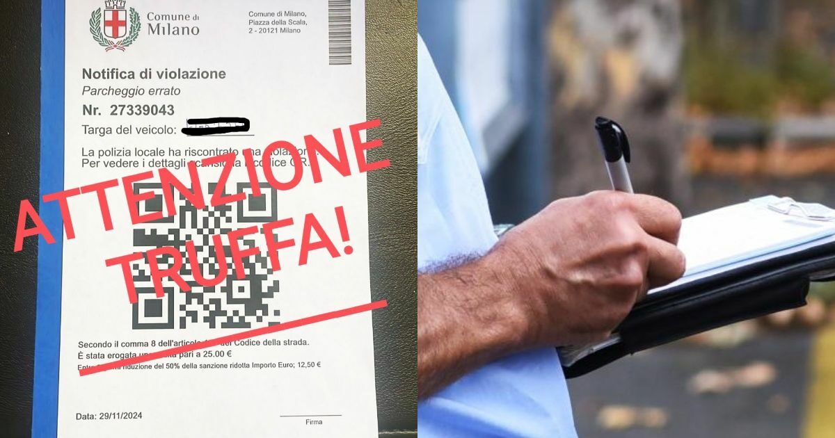 Truffa Delle False Multe A Milano Un Qr Code Sul Parabrezza Con Il Logo Del Comune La Polizia