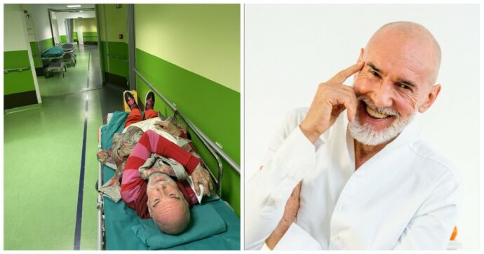 Brutta caduta per Diego Dalla Palma: “Sdraiato su una portantina in ospedale, ho capito quanto la vita sia precaria”