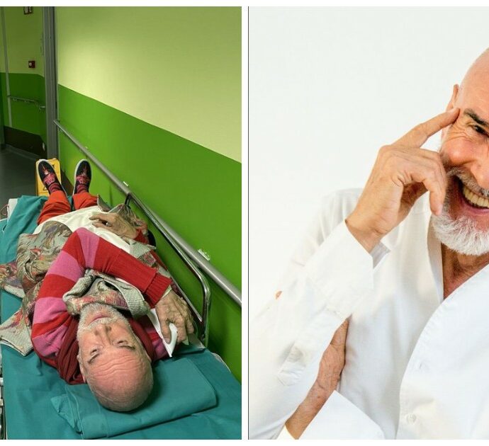 Brutta caduta per Diego Dalla Palma: “Sdraiato su una portantina in ospedale, ho capito quanto la vita sia precaria”