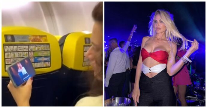 Guarda “Unica” su un volo Ryanair ma non si accorge della presenza di Ilary Blasi: la reazione della conduttrice