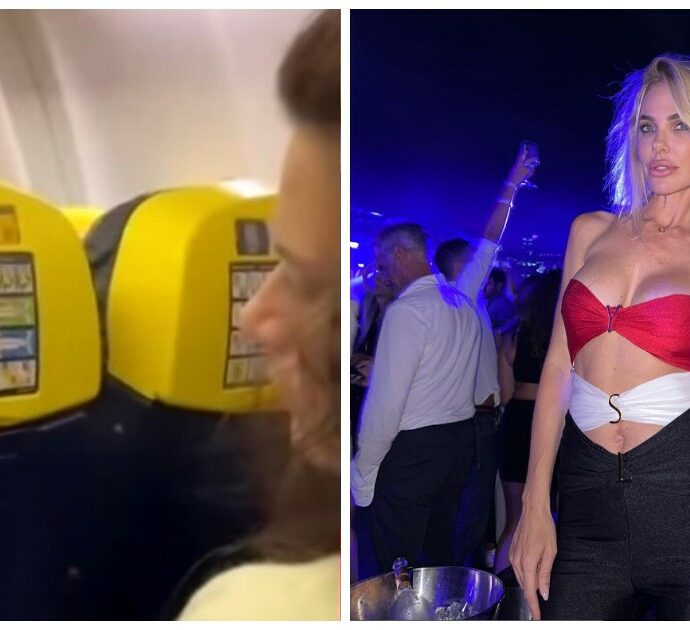 Guarda “Unica” su un volo Ryanair ma non si accorge della presenza di Ilary Blasi: la reazione della conduttrice