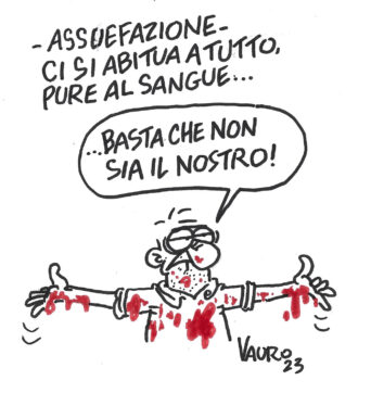 Copertina di La vignetta di Vauro