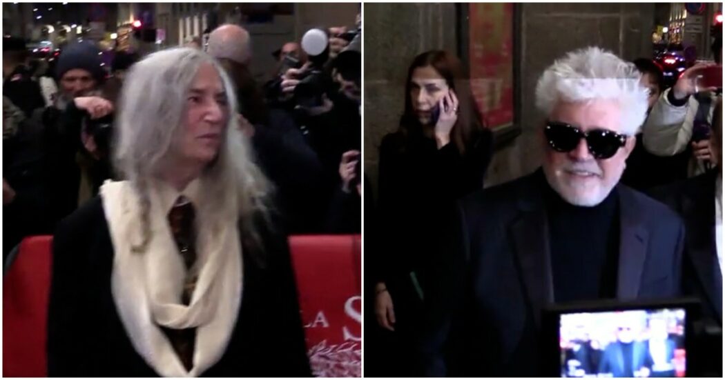 Da Pedro Almodovar a Patti Smith: la sfilata di vip all’ingresso della Prima della Scala – Video
