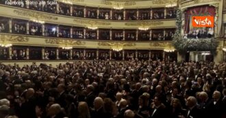 Copertina di Prima della Scala, l’Inno di Mameli apre la serata. E alla fine c’è chi urla: “Viva l’Italia antifascista” – Video