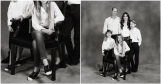 Copertina di C’è troppo Photoshop nella foto di natale di William e Kate: “Manca una gamba al principe e un dito al piccolo Louis”