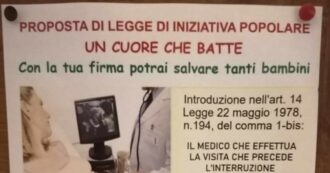 Copertina di In chiesa i volantini per “far ascoltare il battito del feto prima dell’aborto”. La denuncia a Milano