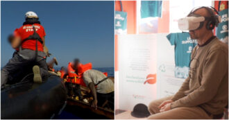 Copertina di “Così si può capire cosa vuol dire attraversare il Mediterraneo”: l’esperienza di salvataggio in mare grazie ai visori 3d di Emergency – Video