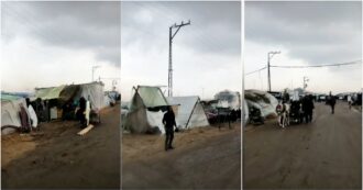 Copertina di Voci di Gaza – Tende che si allagano alla prima pioggia, strade di fango e cumuli di rifiuti: così vivono gli sfollati nel sud della Striscia