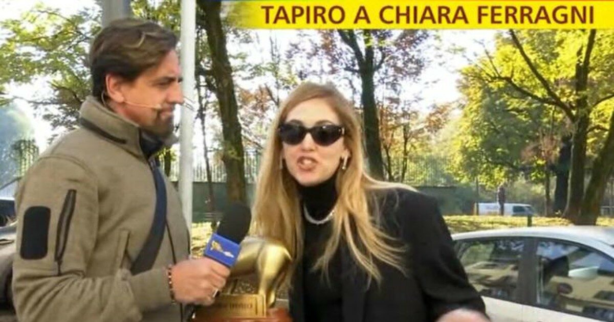 Tapiro di Striscia la Notizia per Chiara Ferragni: “Me lo merito, ho sbagliato. È giusto che mi assuma le mie responsabilità”