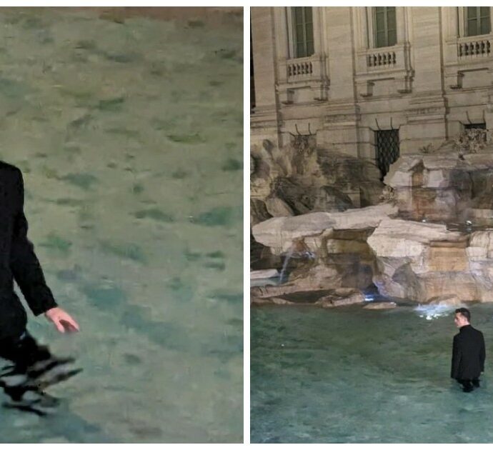 Pedro Alonso, il “Berlino” de La Casa di Carta fa il bagno nella Fontana di Trevi (ma c’è un motivo) – Video