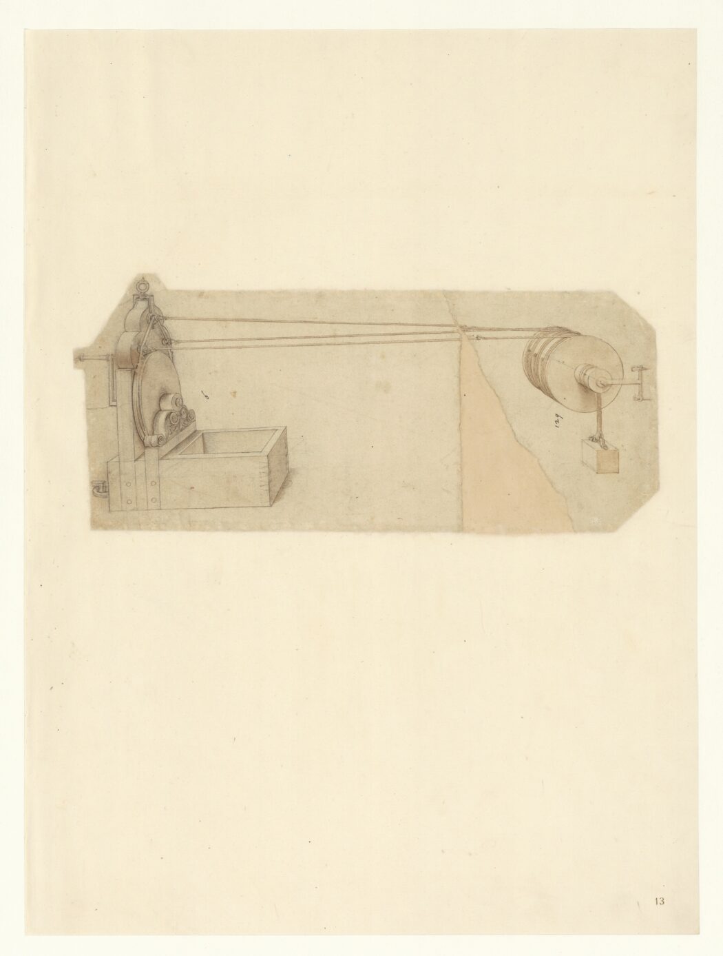 Leonardo da Vinci
Disegno di una macchina per fabbricare corde, Milano, Veneranda Biblioteca Ambrosiana, Codice Atlantico, 1513-1515 ca