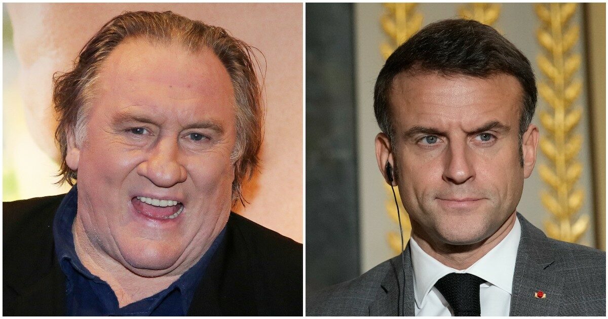 Macron difende Depardieu: “Odio la caccia all’uomo, non ritiro la Legion d’Onore. Il ministro della Cultura è andato un po’ troppo oltre”