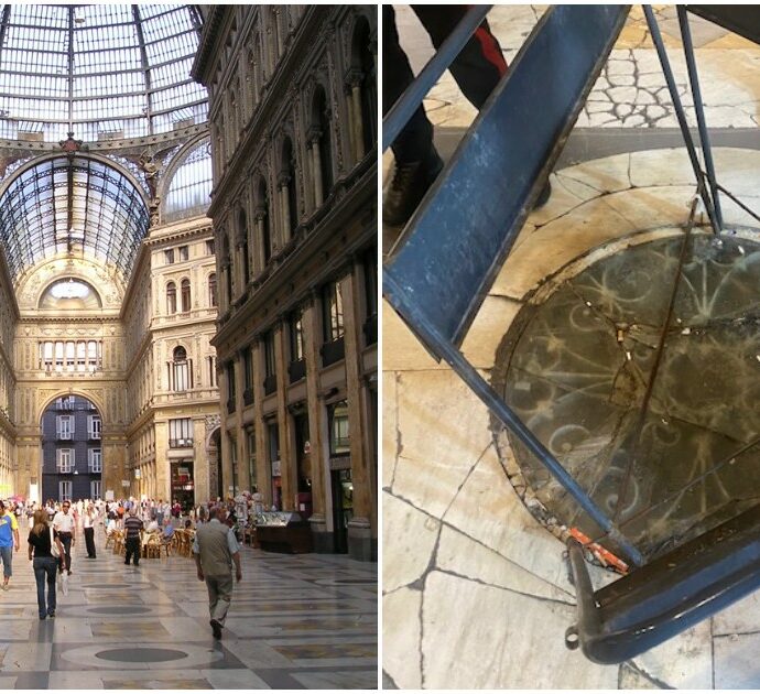 Napoli, Galleria Umberto tra danni e monnezza: il regalo di Natale per Sangiuliano e Piantedosi