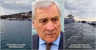 Copertina di Il video di Tajani dal porto albanese dove approderanno le navi italiane coi migranti: “Contro i trafficanti di uomini ci vuole concretezza”