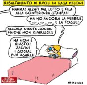 Copertina di Salta ancora la conferenza stampa