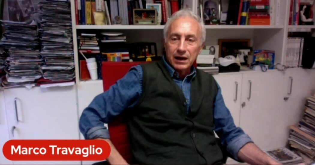 Travaglio: “Bavaglio frutto avvelenato della collaborazione di Renzi e Calenda con il centrodestra. Penso che Meloni se lo sarebbe evitato”