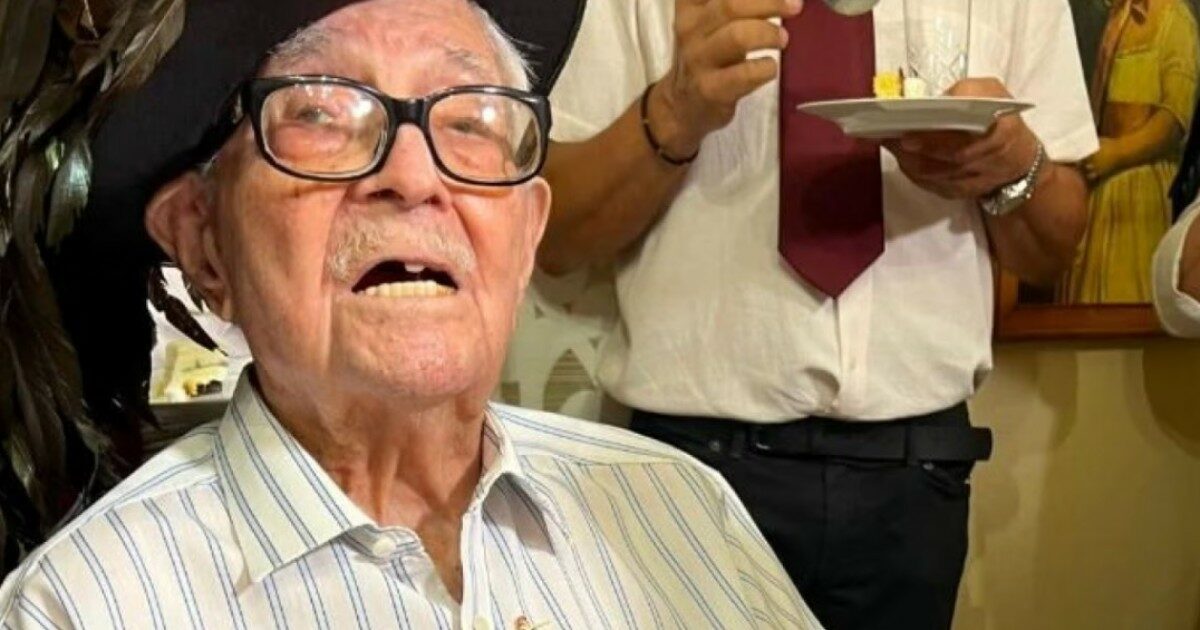 Morto a 111 anni Tripolino Giannini, l’uomo più vecchio d’Italia. Il figlio: “Credevo fosse immortale e…invece!”