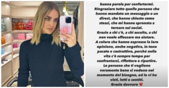 Copertina di Chiara Ferragni rompe il silenzio su Instagram: “Mi siete mancati. Le persone che ti vogliono veramente bene si vedono nel momento del bisogno”