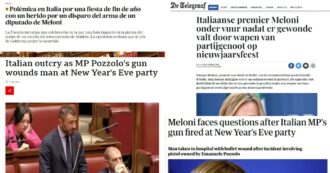 Copertina di Capodanno con la pistola: dalla BBC a El Pais la notizia del “deputato di Meloni” al centro dei quotidiani internazionali