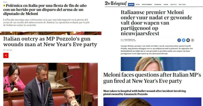Capodanno con la pistola: dalla BBC a El Pais la notizia del “deputato di Meloni” al centro dei quotidiani internazionali