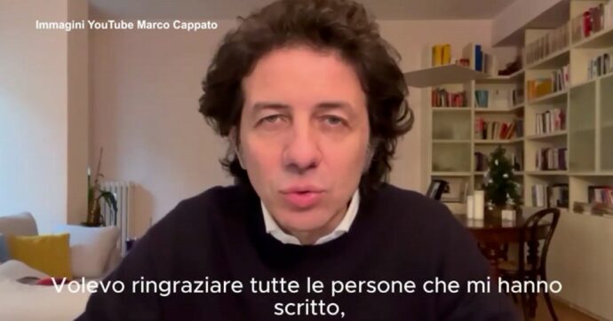 Copertina di Cappato riappare in video dopo il ricovero per un malore: “Sto recuperando energie e forze, ce ne sarà bisogno per le nostre battaglie”