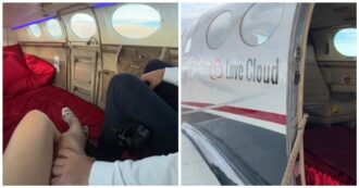 Copertina di Affitta un aereo per fare sesso col fidanzato: “Spesi 1.200 euro. Il pilota aveva delle cuffie per non sentirci”