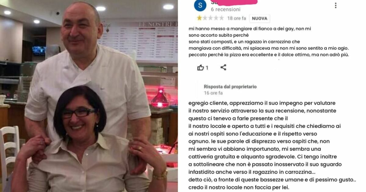 La recensione contro gay e disabili è una fake news? Tutti i dubbi sollevati e le risposte date dalla proprietaria del locale al Tg3