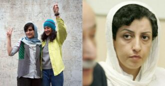 Copertina di Iran, di nuovo sotto accusa due giornaliste rilasciate su cauzione: non indossavano il velo. Nobel per la Pace condannata ad altri 15 mesi