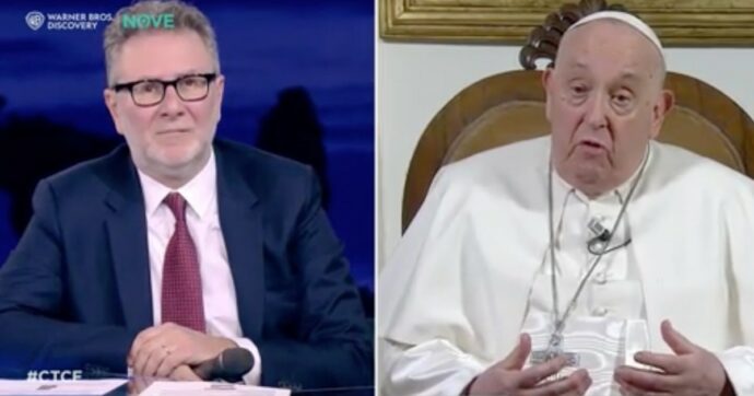 Copertina di Papa Francesco a Che tempo che fa: “Benedizioni alle coppie omosessuali? Quando si prende una decisione a volte c’è il prezzo della solitudine da pagare”