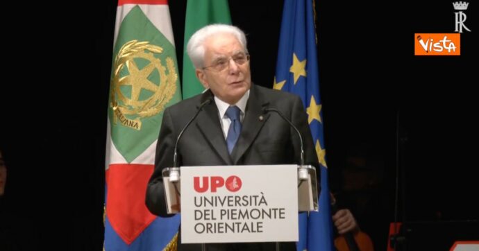 Mattarella all’Università del Piemonte Orientale: “Generazione Z è motivo di speranza per il nostro Paese”