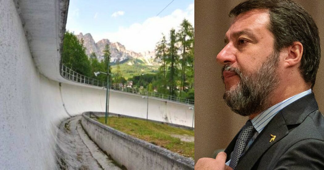 “Pista da bob di Cortina? Il Fatto diceva che non si sarebbe mai fatta”: Salvini attacca, ma lo stop al progetto venne annunciato dal governo