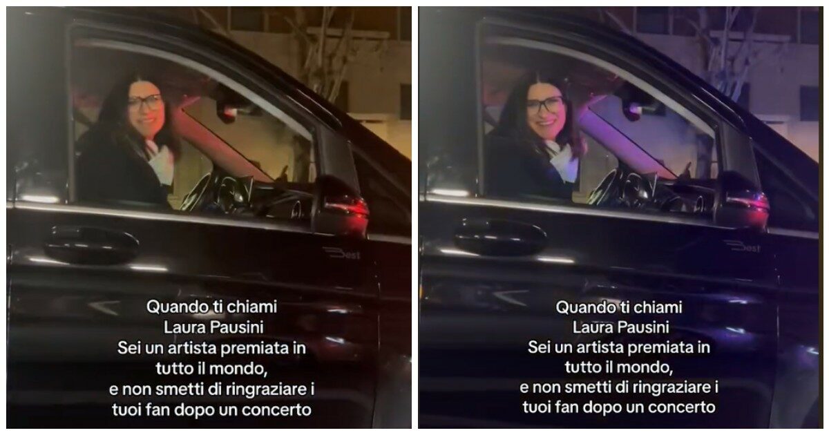 Fan incontrano Laura Pausini ferma al semaforo dopo il concerto: il video diventa virale