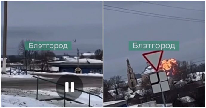 L’Ucraina abbatte un aereo militare russo al confine. Mosca: “A bordo aveva 65 prigionieri”. Media Kiev: “Falso, trasportava dei missili”