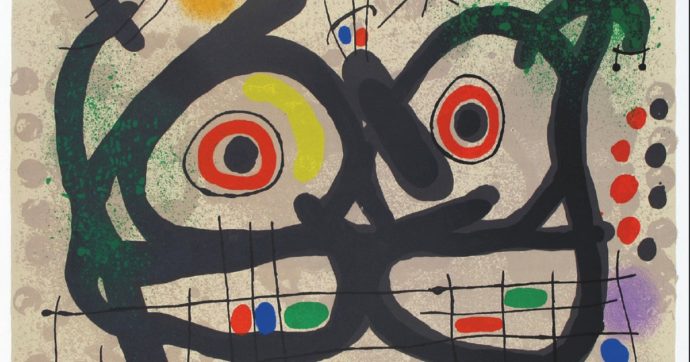 Copertina di “La gioia del colore” di Miró, nonostante la Guerra civile  e il dittatore Franco