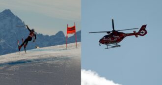 Copertina di Paura per Shiffrin, cade nella discesa di Cortina: fatica a camminare, portata via in elicottero