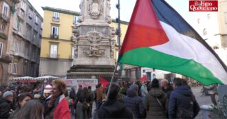 Copertina di Manifestazione per il popolo palestinese a Napoli: “Oggi è la giornata della Memoria tradita, governo israeliano disumano”