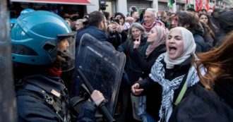 Copertina di Tensione al corteo pro palestinesi