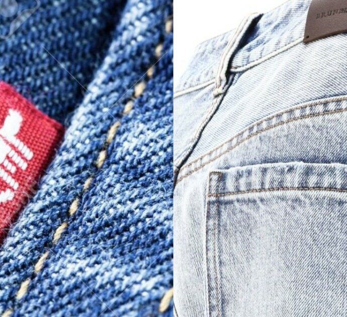 Levi’s fa causa a Cucinelli: “L’etichetta dei jeans è quasi identica”. La replica dell’imprenditore umbro: “Per me sono un mito, rispettiamo l’unicità”