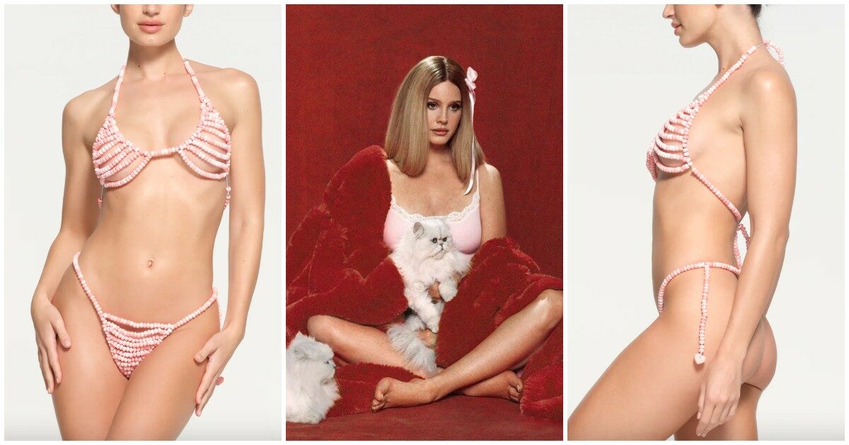 Perizoma e reggiseno di caramelle per San Valentino: l’ennesimo “colpo” di Kim Kardashian con Skims (e Lana del Rey)