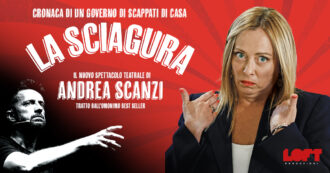 Copertina di Andrea Scanzi a teatro con ‘La Sciagura. Cronaca di un governo di scappati di casa.’ Scopri le date del tour