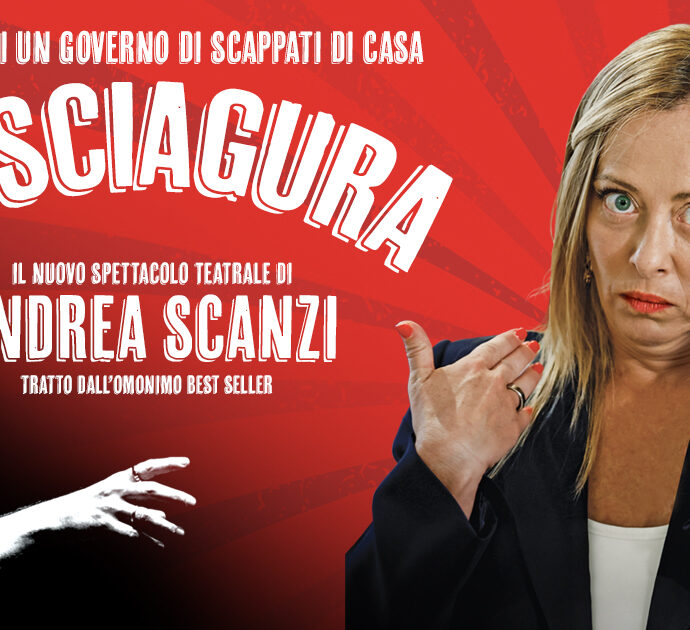 Andrea Scanzi a teatro con ‘La Sciagura. Cronaca di un governo di scappati di casa.’ Scopri le date del tour