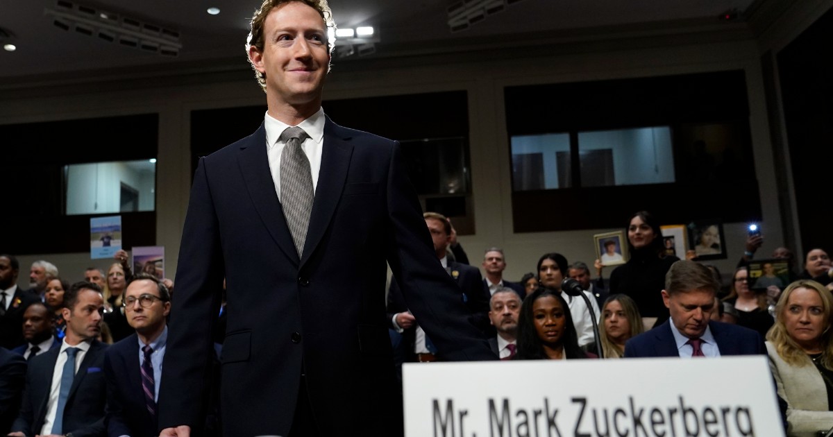 Senado de Estados Unidos contra las redes sociales: “Tienes las manos manchadas de sangre”  Zuckerberg pide disculpas a las familias con niños suicidas