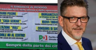 Copertina di Il Pd a Rovigo si attacca da solo: i manifesti di accusa al sindaco dem Gaffeo che è stato già dimissionato