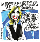 Copertina di La vignetta di Beppe Mora