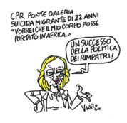 Copertina di La vignetta di Vauro