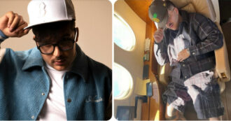 Copertina di Geolier nella bufera: è polemica per la foto (poi rimossa) del volo Napoli-Sanremo sul jet privato