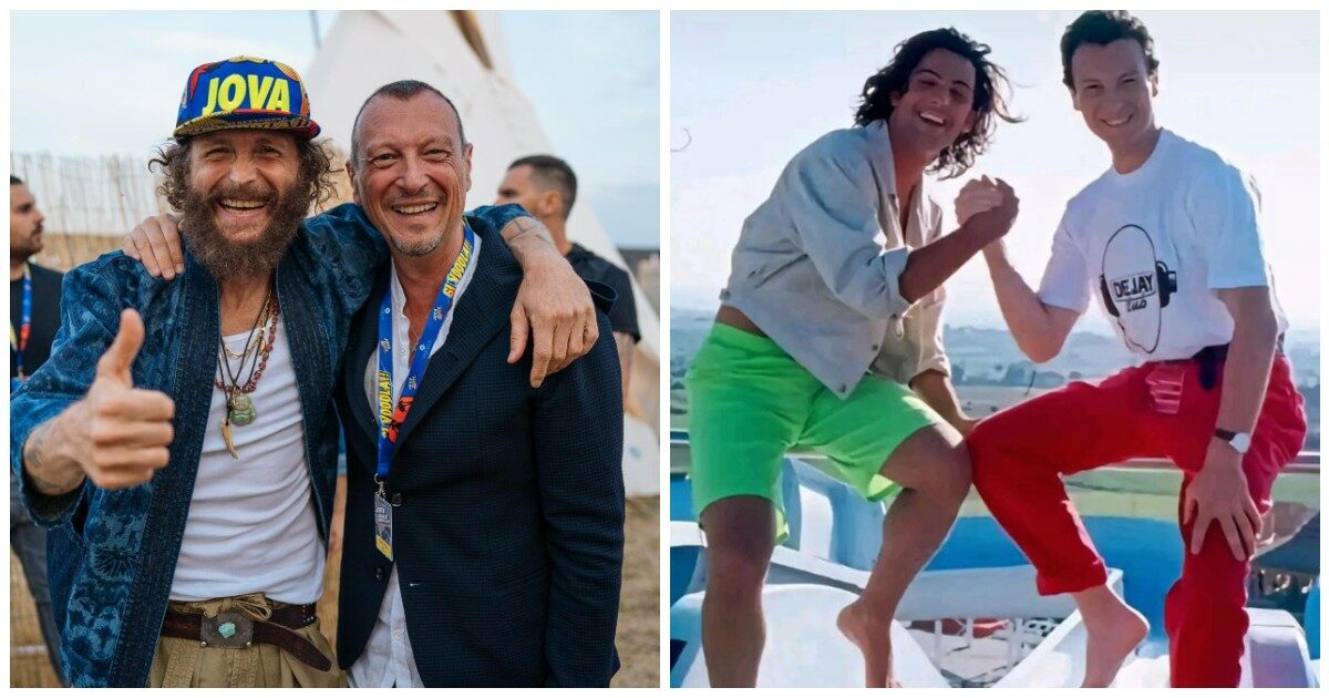 Sanremo 2024, le foto ricordo di Jovanotti con Amadeus e Fiorello scatenano l’effetto nostalgia: “L’amicizia, quella vera”