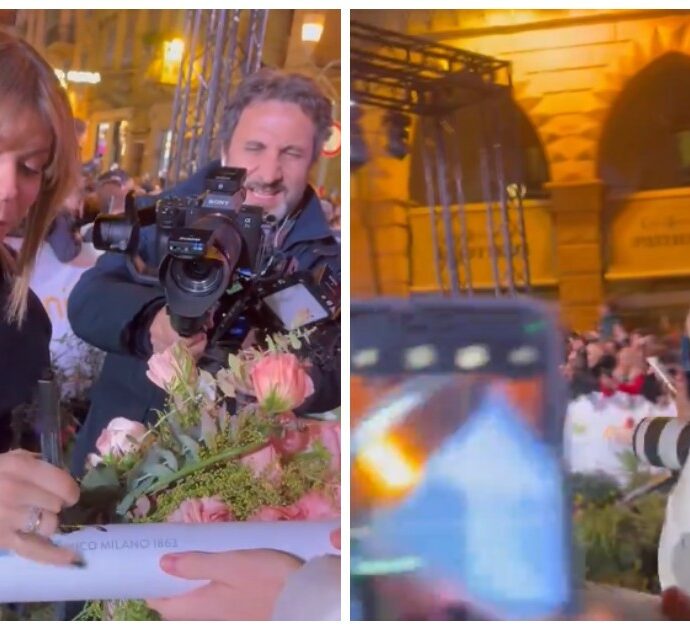 Sanremo 2024, Alessandra Amoroso firma un autografo sul green carpet: la reazione del fan diventa virale – Video
