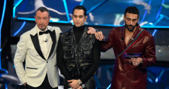 Copertina di Sanremo 2024, lo sguardo tra Mahmood e Marco Mengoni infiamma i social: “Abbiamo percepito tutti”